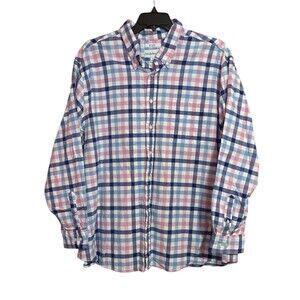 Men’s Saddlebred Button Up Shirt in Plaid Size 3XL
